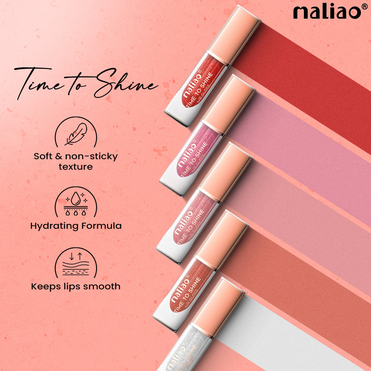 Maliao Time to Shine Lip Gloss - Glossy Brilliance for Stunning Lips Lip